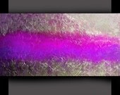 Abstract metallic silver painting huge textured original custom modern fine art canvas leearte - Carol Lee art studio