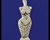 CUCUTENI SNAKE GODDESS- Pendant- Sterling Silver