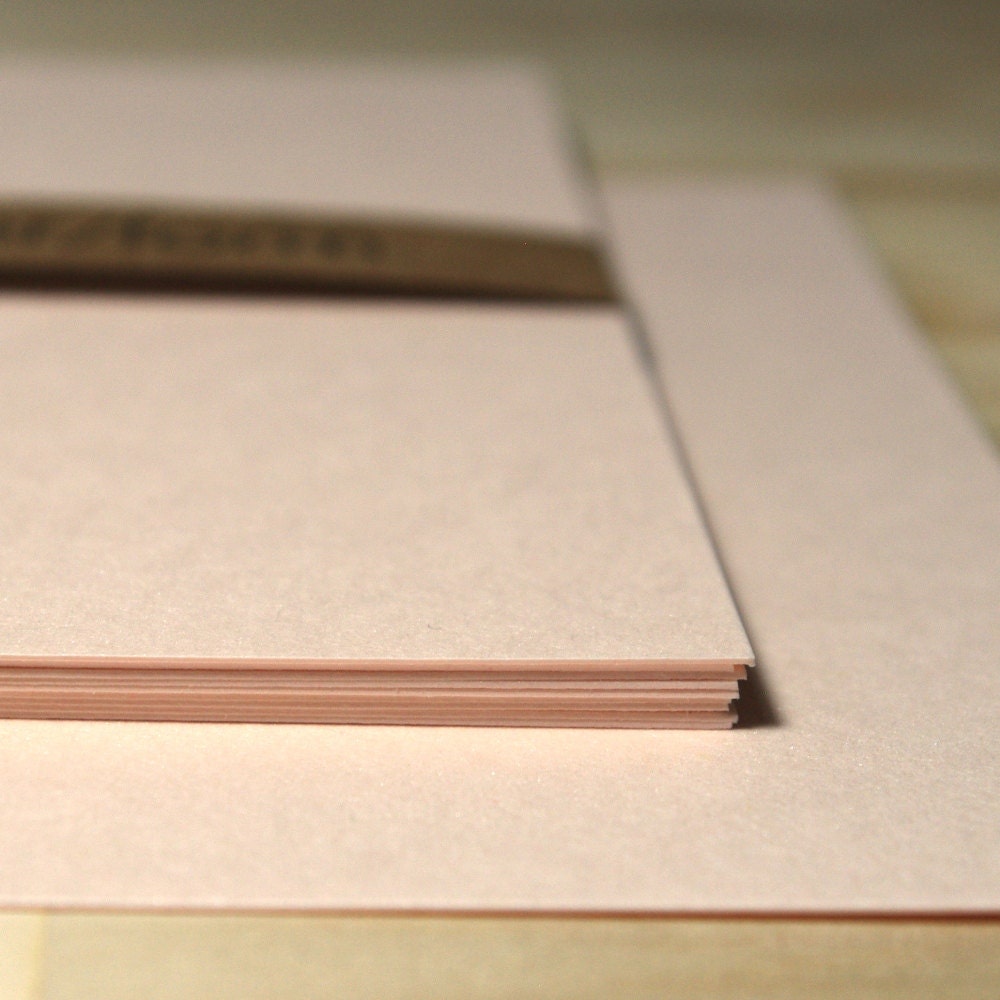 Baby Pink Flat Cards / Size 11B / 10/Pk