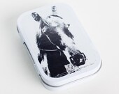 LONELY HORSE  in Grayscale (Altered tin/Gift Tin/Gift Box)