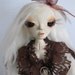 GHOST GIRL, paper clay ball jointed handmade art doll, Ooak, made in America