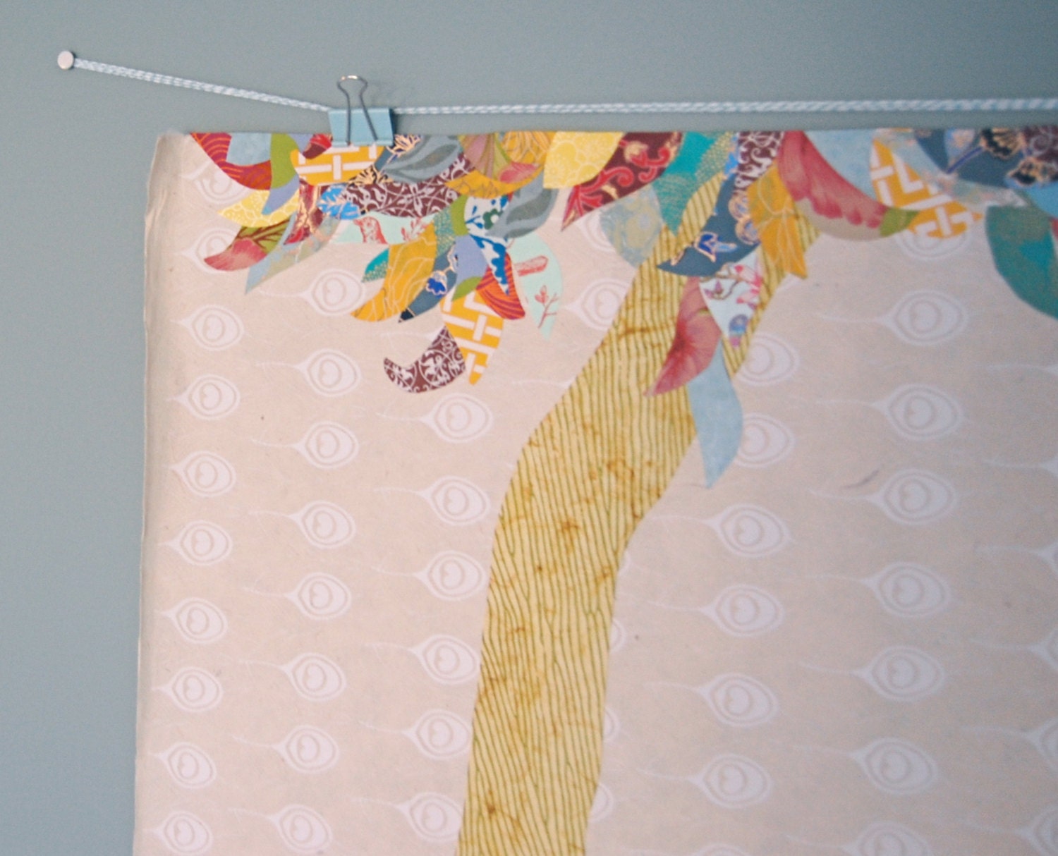 the giving tree, original paper collage artwork