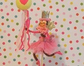 Pink Monkey Cake Topper