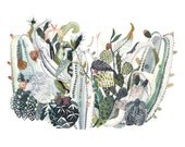 Cactus Nest - 11" x 14" Archival Print