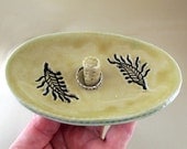 Petroglyph Fishes Ceramic Ring Catcher Dish