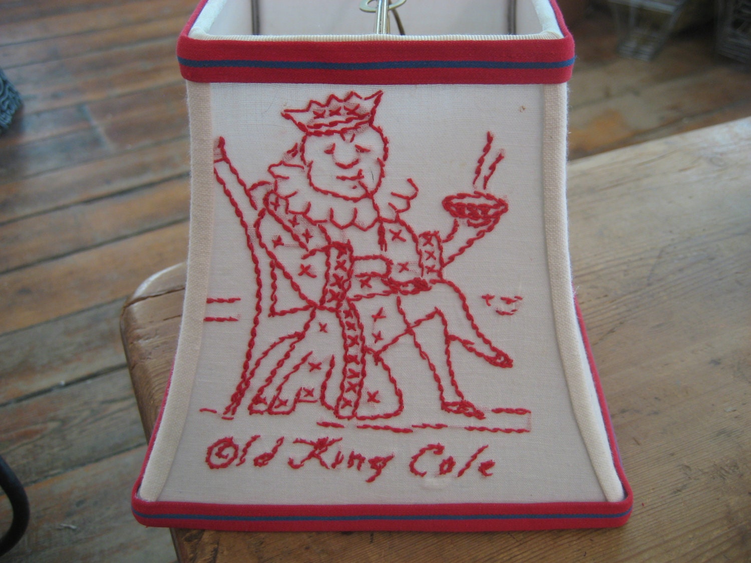 Kids Redwork Lampshade