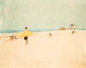 California Photography, Surf, Vintage Inspired Surfer, fpoe, Surfer, Wall Decor, Childrens Room, Summer - I Wish For California (8x10)