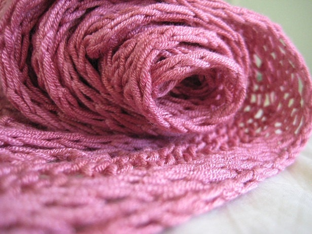 knitted rose scarf