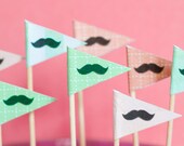Monogram FLAG Cupcake Toppers (set of 12) Il_170x135