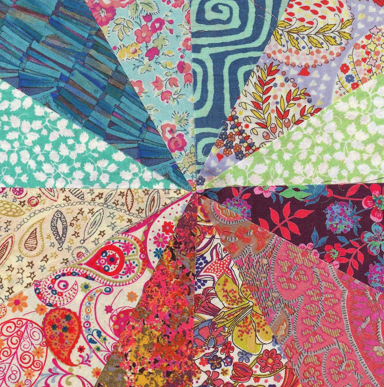 Liberty Fabric FIRE & ICE charm pack - 12 Liberty of London Tana Lawn  Fabric 5 inch squares