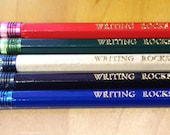 WRITING ROCKS pencil set (pre-printed)