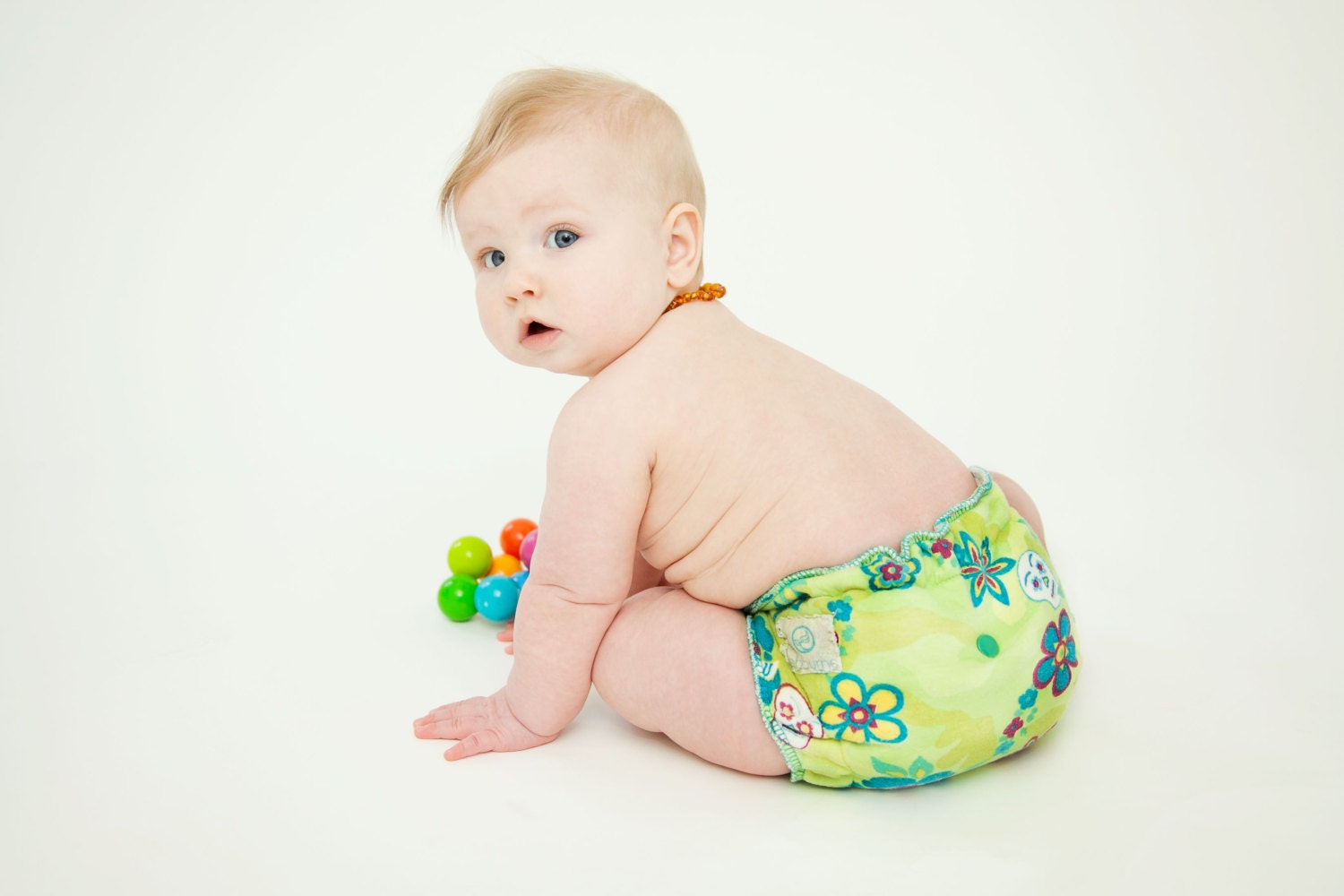 sugar skulls - day of the dead cloth diaper - custom color - reusable organic hemp nappy - fitted one size - snap closure