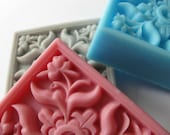 Square Floral Designed Soap Bar