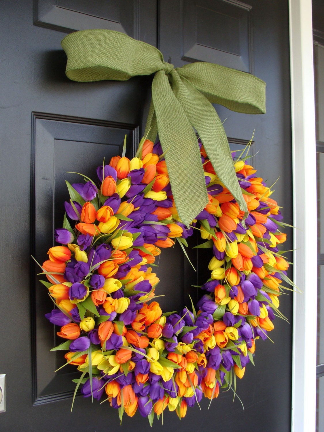 Spring Wreath- Spring Wreath Decor- Mother's Day Wreath- 22 inch Year Round Wreath- Spring Wreath for Door- SALE