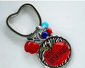 SUMMER SALE - Personalized Bottlecap Key Chain - Teacher Gift, Teacher Appreciation, Graduation, Back to School, End of the Year Gift