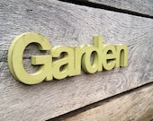 GARDEN - Handmade Wood Sign for Patio Porch Farm Home Wedding Birthday Gift Mothers Day Rustic Primitive Shabby Chic