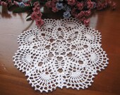 Crochet, white doily, new, ready to mail