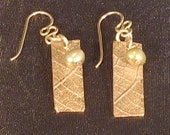 Bronze Leaf Earrings