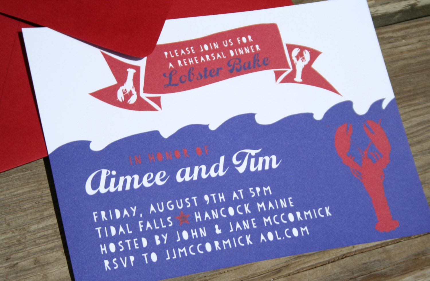 Lobster Bake Invitations