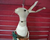 Sale Primitive Rabbit OOAK Handmade Spring Primitive OFG FTteam WRR Clpg