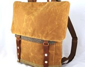 Ginger Tall Boy Waxed Canvas Backpack
