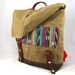 Summer Stripe Waxed Canvas Backpack