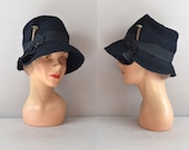 1960s hat / 60s cloche hat / Railway Dame hat