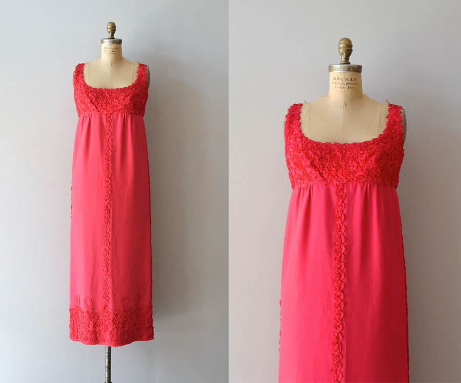 maxi 1960s dress / vintage 60s dress / Jean Varon dress
