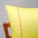 Organic Notebook PILLOW Cover - Reversible Throw Pillow Sham - Nerdy Accent Cushion in Yellow - Kids Home Decor