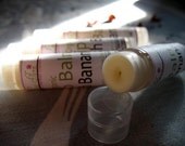 Fresh Banana Lip Balm natural bees wax lipbalm, flavored unsweetened.- free shipping