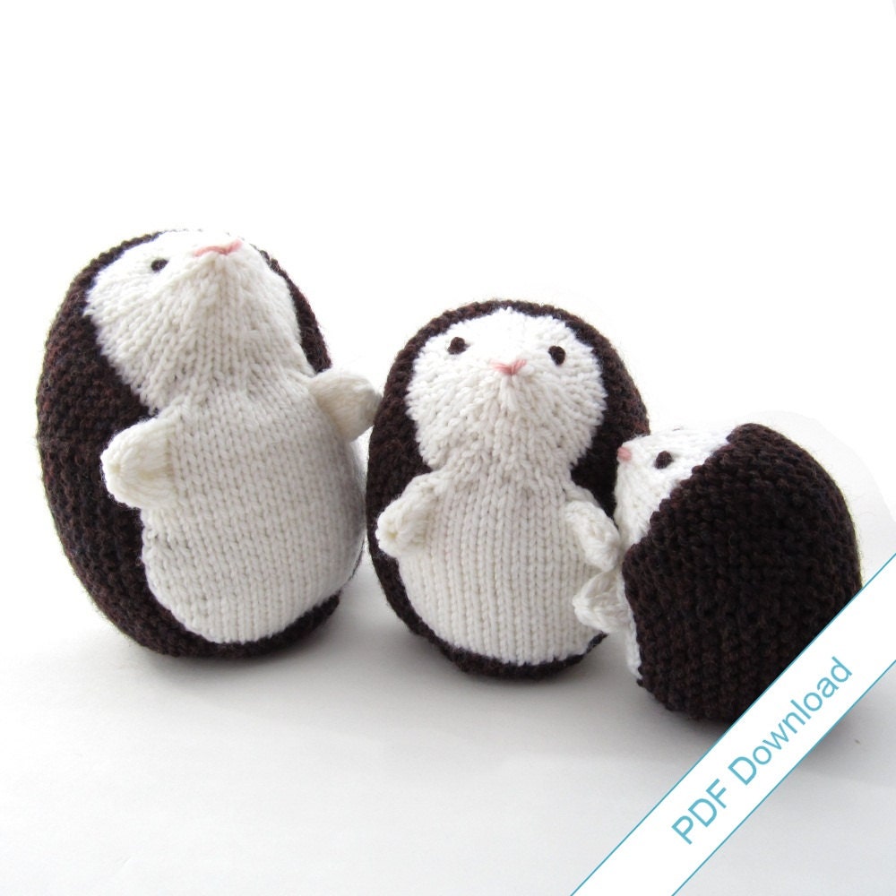 Hedgehog Knitting Pattern PDF. Knit Your Own Woodland Creatures