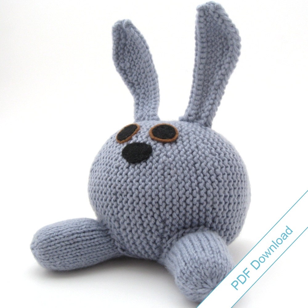 Knit Pattern PDF Download. Rabbit. Knit Your Own Bunny.