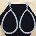 Large Vintage Rhinestone Hoop Earrings