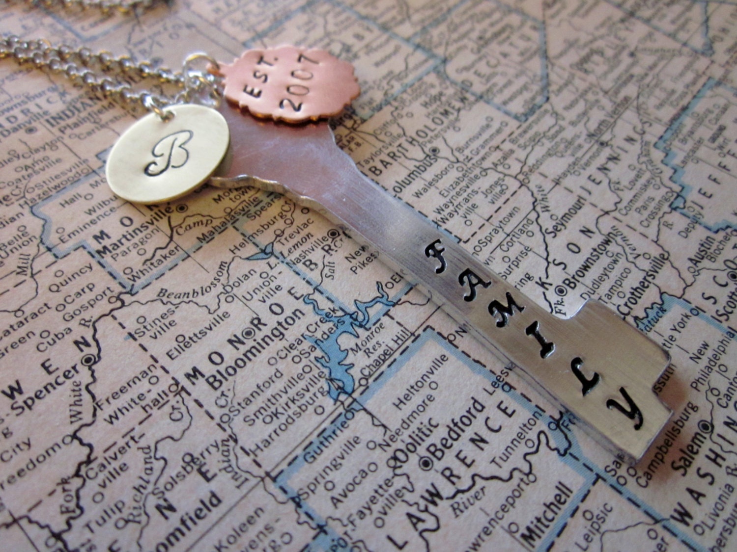 The Alison Necklace - Mixed Metal Family Necklace