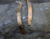 Hammered Curve Earrings-Gold Filled-Hand Hammered