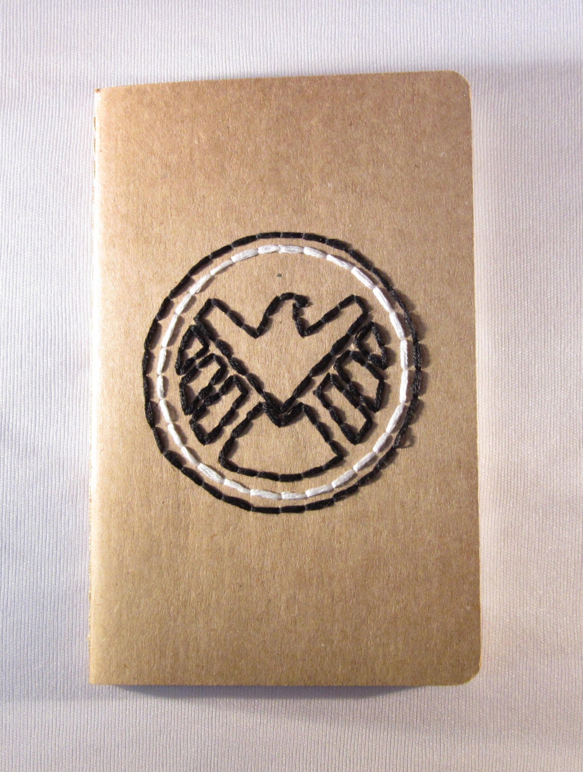SHIELD Logo (Marvel) Hand Embroidered Moleskine Notebook