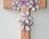 Wall cross, Decorative wall cross, Floral cross