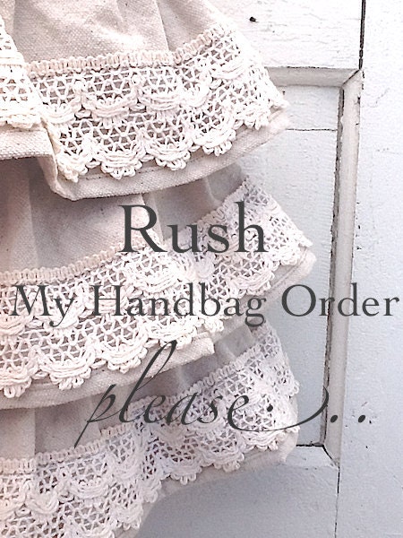 Rush My Order, Handmade Handbags and Totes, Quick Shipping
