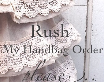 Rush My Order, Handmade Handbags and Totes, Quick Shipping