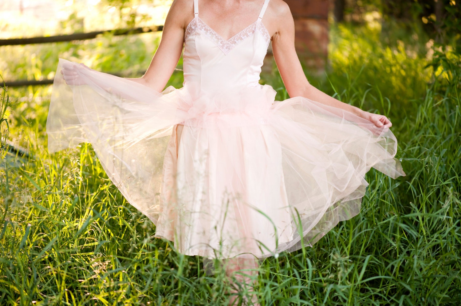 Blush Vintage Slip Dress
