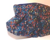 Liberty of London Pleated Clutch Purse Blue Flowers