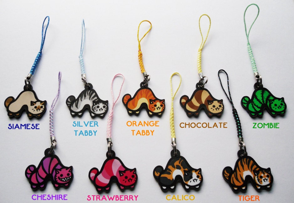 CAT-erpillar Cell Phone Charm (You pick 1)