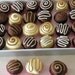 Each Assorted Fabric Play Food Dessert Chocolate Bonbons Tea Cakes Rainbow Colors Party Favors Pin Cushion
