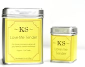 Organic Herbal Tea. 100g Love me Tender. Rest and Relaxation. Loose Teas Dried Herbs Spices Sunny Yellow Kitchen. Gift for Him or Her.