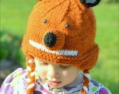Newborn Baby Fox Hat - Photography Props, Photo Props, Infant, Boy, Girl