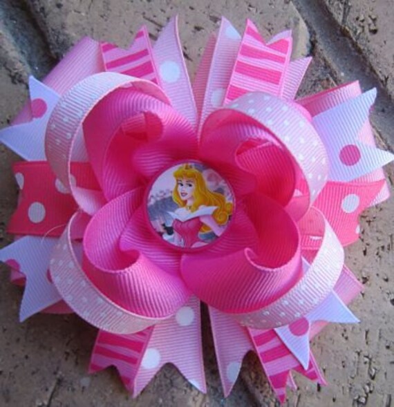 Sleeping Beauty Aurora Custom Boutique Disney Princess Hair Bow Il_570xn