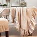 TABLE CLOTH...linen with frayed ruffle "Lilly"