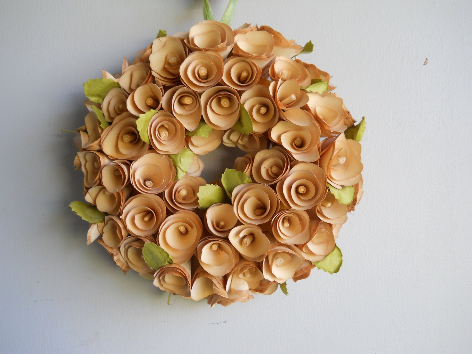 12" Cream Rosebud Wreath-Ready to ship-Easter decoration-Home Decor-Elegant