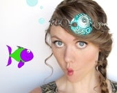 Mermaid Circlet in Turquoise and Silver