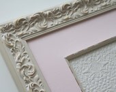 MAGNET BOARD - Quilted Cream Fabric-Picture Frame-Memo-Message-Office-Shabby Chic-Baby Girl Nursery-Elegant Wall Decor-Wall Hanging
